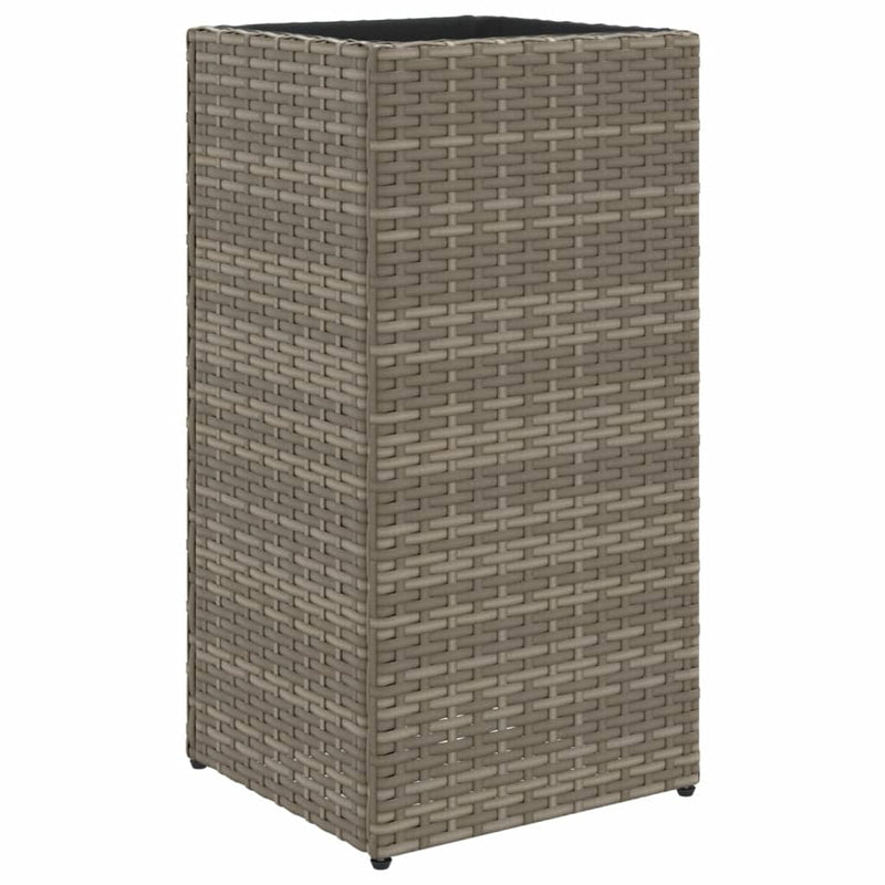 Load image into Gallery viewer, Vidaxl plantenbak 30x30x60 cm poly rattan grijs