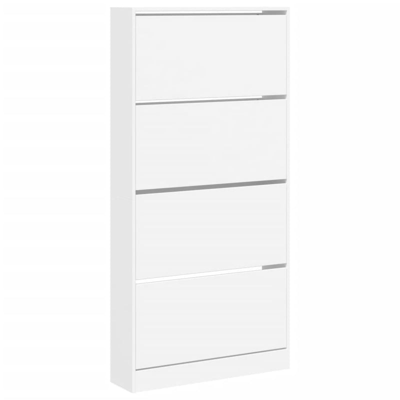 Load image into Gallery viewer, VidaXL Schoenenkast met 4 klaplades 80x21x163,5 cm wit