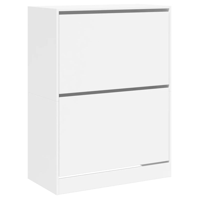 Load image into Gallery viewer, VidaXL Schoenenkast met 2 klaplades 80x42x108 cm wit