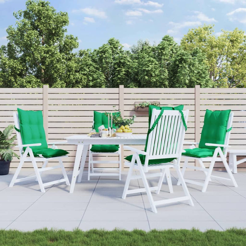 Load image into Gallery viewer, Vidaxl stoelkussens 4 st hoge rug oxford stof groen