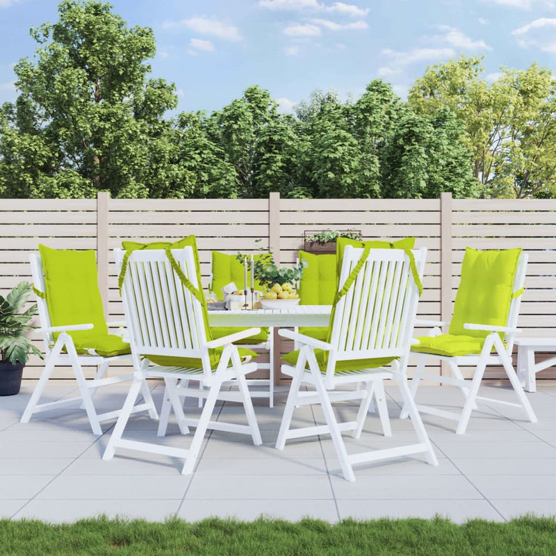 Load image into Gallery viewer, Vidaxl stoelkussens 6 st hoge rug oxford stof heldergroen