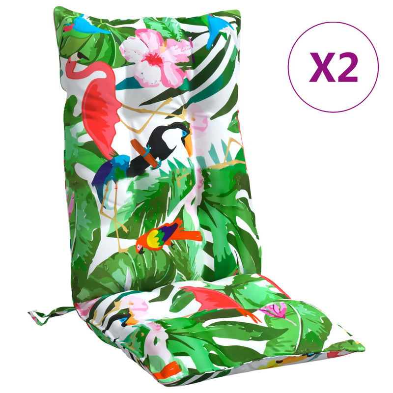 Load image into Gallery viewer, Vidaxl stoelkussens 2 st hoge rug oxford stof meerkleurig