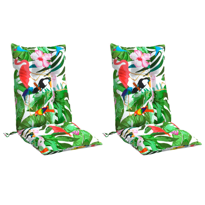 Load image into Gallery viewer, Vidaxl stoelkussens 2 st hoge rug oxford stof meerkleurig