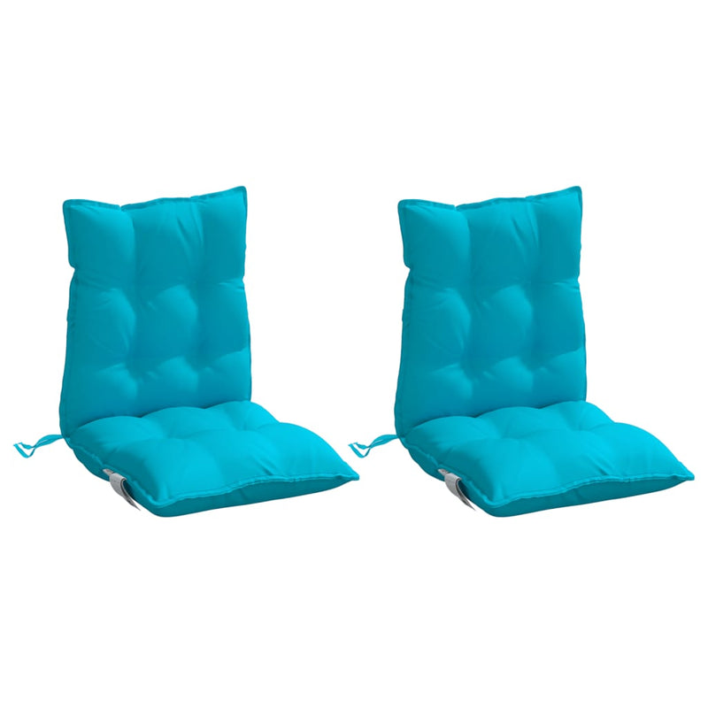 Load image into Gallery viewer, Vidaxl stoelkussens 2 st lage rug oxford stof turquoise