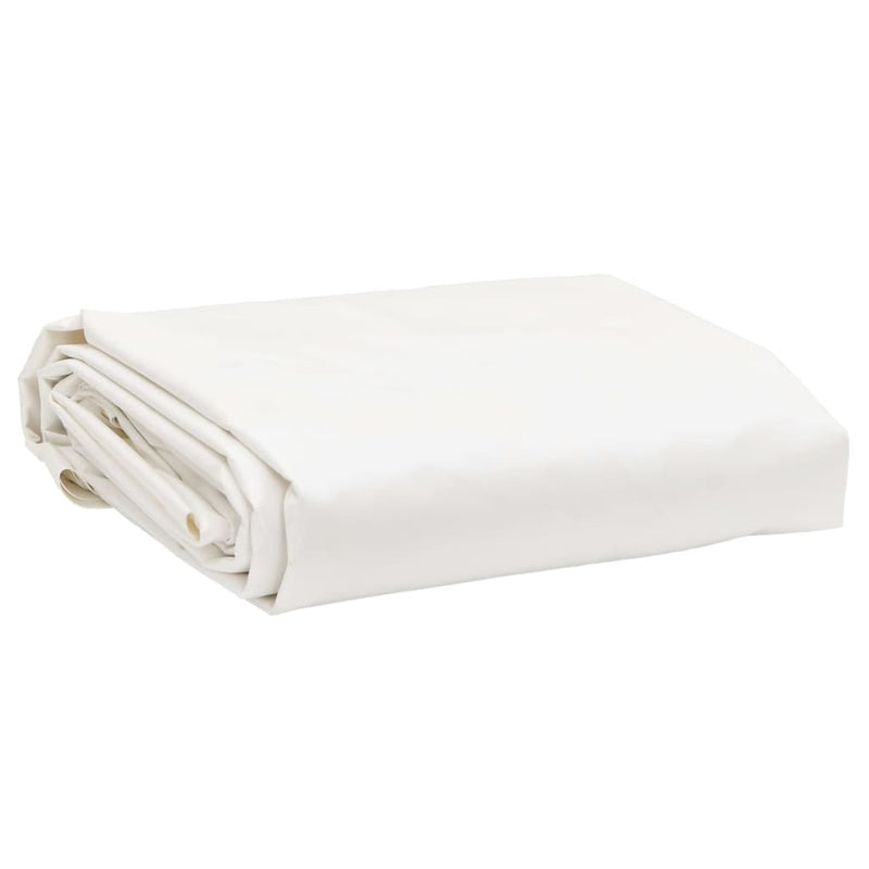 Chargez l'image dans la visionneuse de la galerie, Vidaxl dekzeil 650 g m² ø 3 m wit