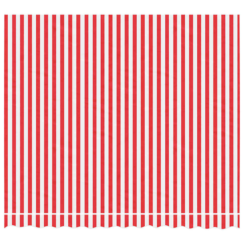 Afbeelding laden in galerijviewer, Vidaxl vervangingsdoek voor luifel gestreept 3x2,5 m rood en wit