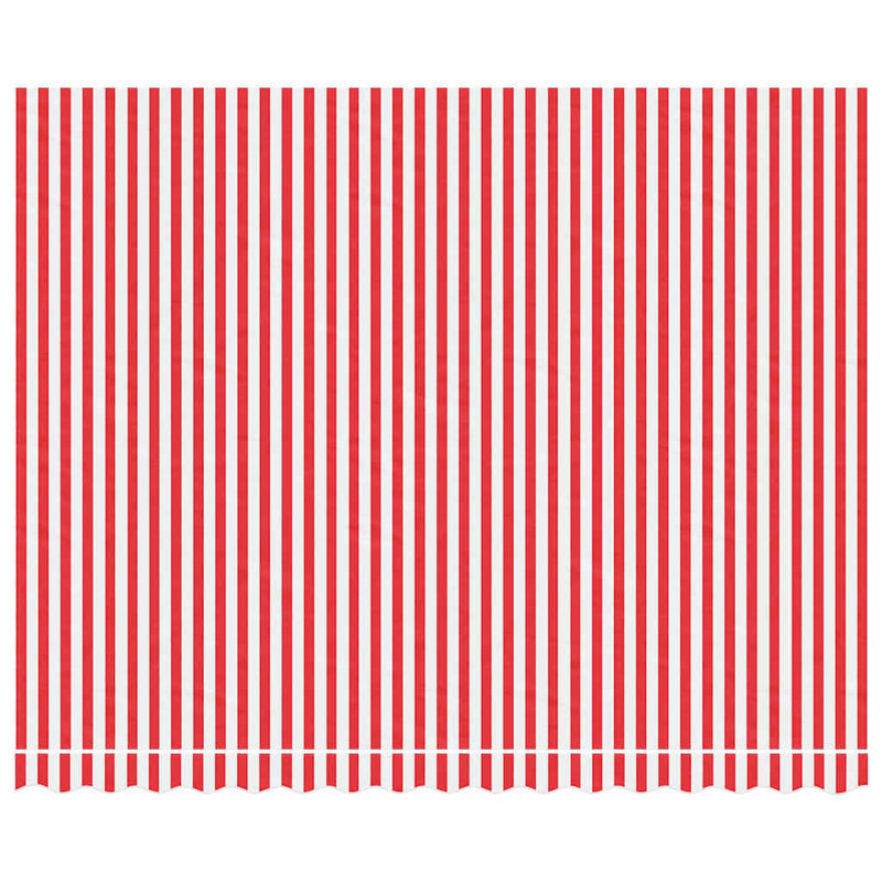 Afbeelding laden in galerijviewer, Vidaxl vervangingsdoek voor luifel gestreept 4x3 m rood en wit