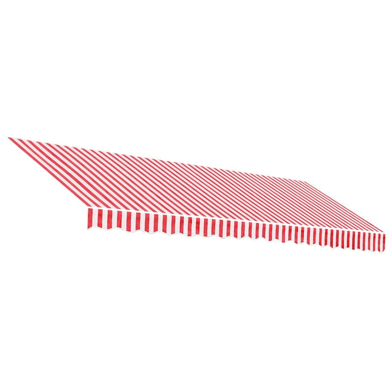 Afbeelding laden in galerijviewer, Vidaxl vervangingsdoek voor luifel gestreept 4,5x3,5 m rood en wit