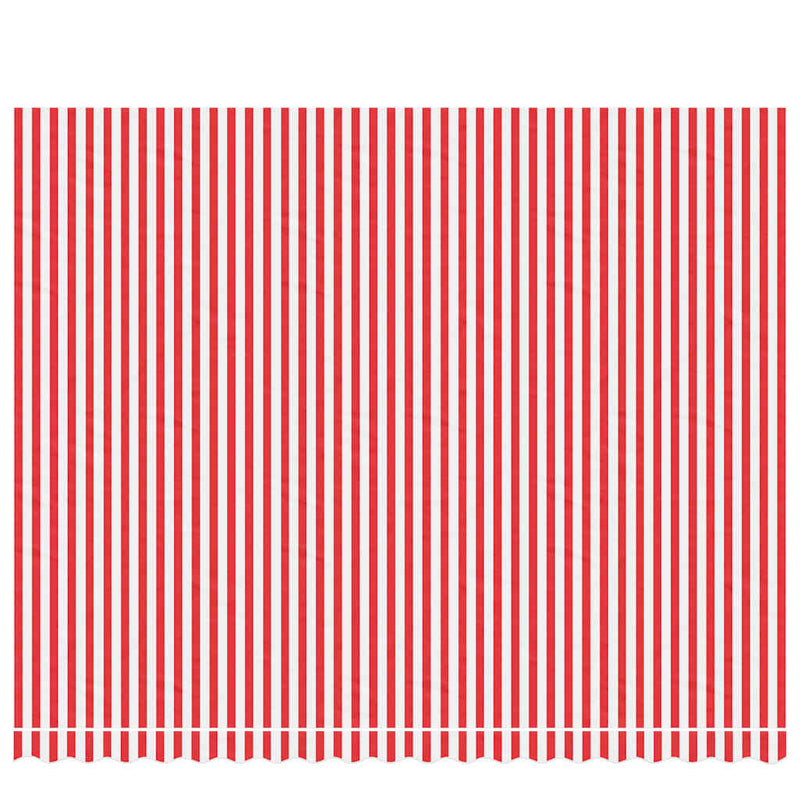 Afbeelding laden in galerijviewer, Vidaxl vervangingsdoek voor luifel gestreept 4,5x3,5 m rood en wit