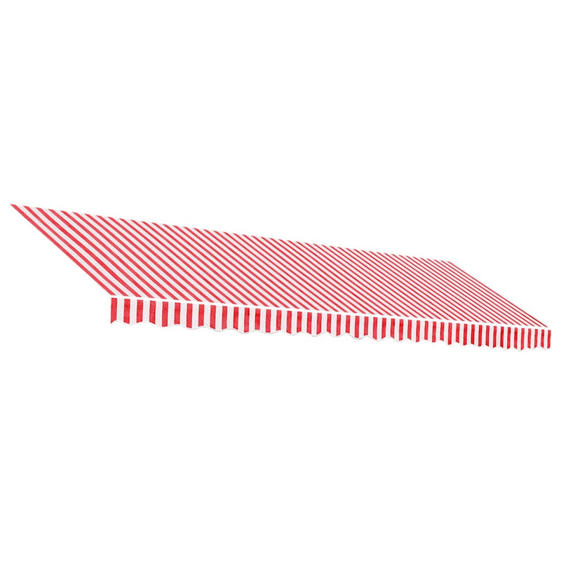 Load image into Gallery viewer, Vidaxl vervangingsdoek voor luifel gestreept 5x3 m rood en wit