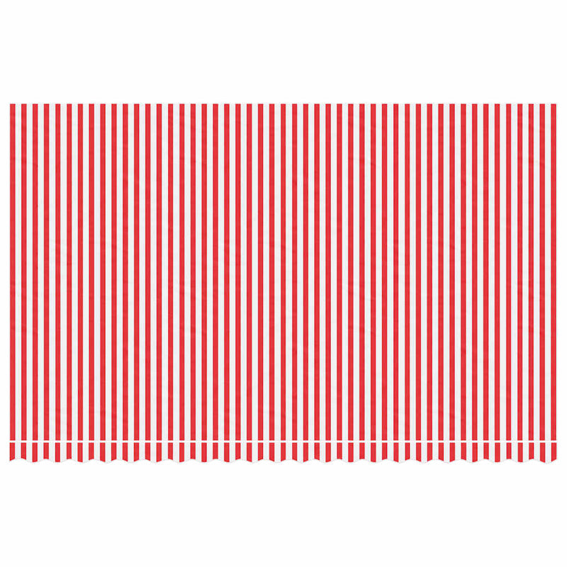 Load image into Gallery viewer, Vidaxl vervangingsdoek voor luifel gestreept 5x3 m rood en wit