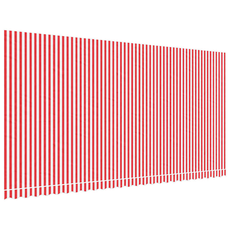 ギャラリービューアに画像をロードする, Vidaxl vervangingsdoek voor luifel gestreept 6x3 m rood en wit