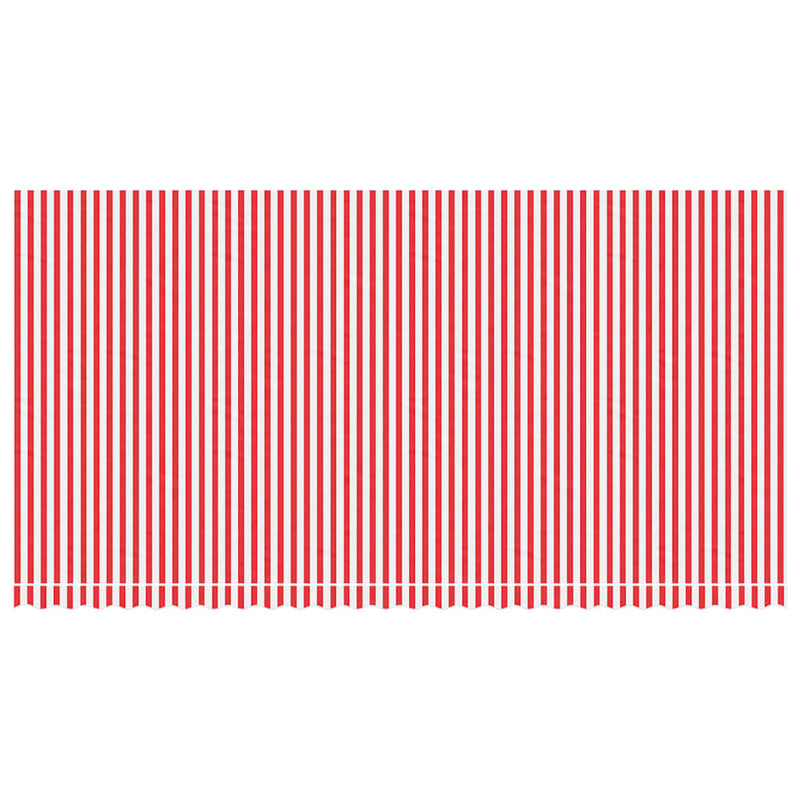 ギャラリービューアに画像をロードする, Vidaxl vervangingsdoek voor luifel gestreept 6x3 m rood en wit