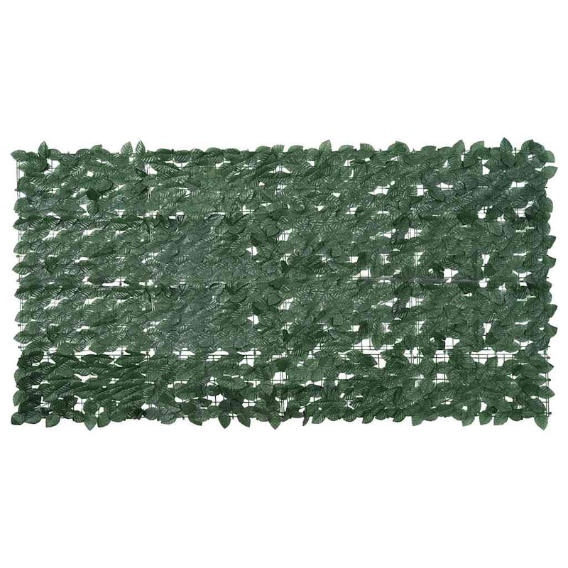 Load image into Gallery viewer, Vidaxl balkonscherm met donkergroene bladeren 200x100 cm