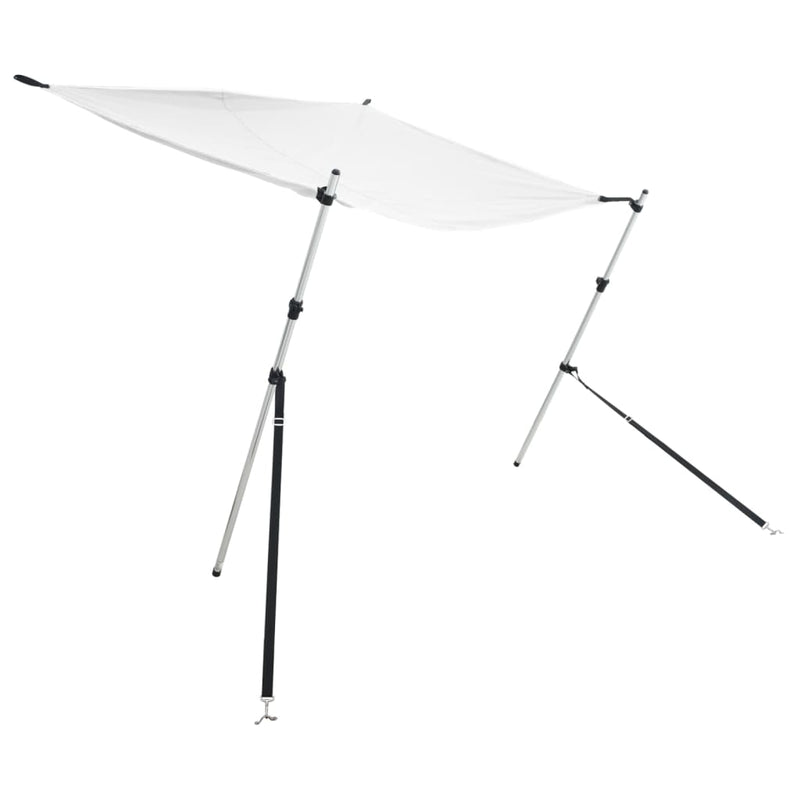 Load image into Gallery viewer, Vidaxl schaduwdoek t-top 170x208x(115-183) cm wit