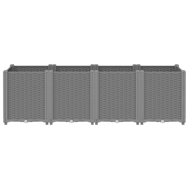 Load image into Gallery viewer, Vidaxl plantenbak 160x40x53 cm polypropeen lichtgrijs
