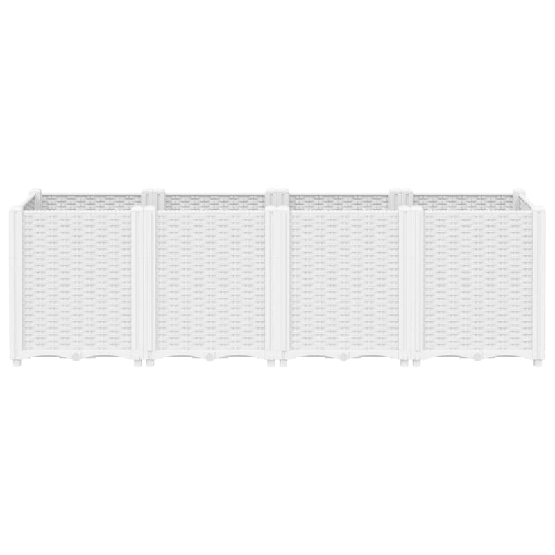 Load image into Gallery viewer, Vidaxl plantenbak 160x40x53 cm polypropeen wit