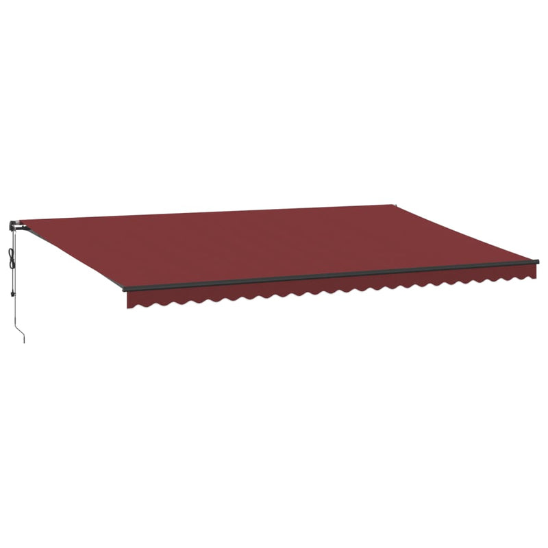 Load image into Gallery viewer, VidaXL Luifel automatisch uittrekbaar 600x350 cm bordeauxrood