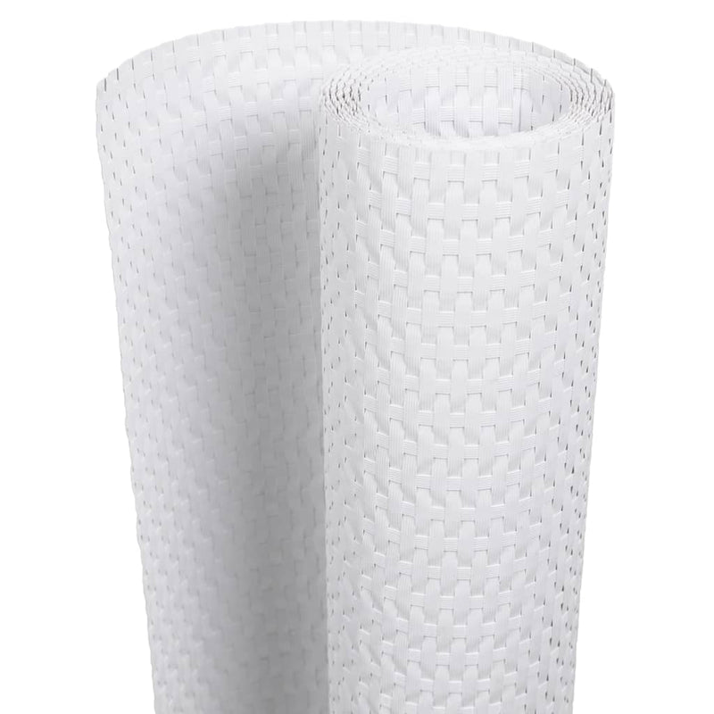 Load image into Gallery viewer, Vidaxl balkonscherm 600x90 cm poly rattan wit