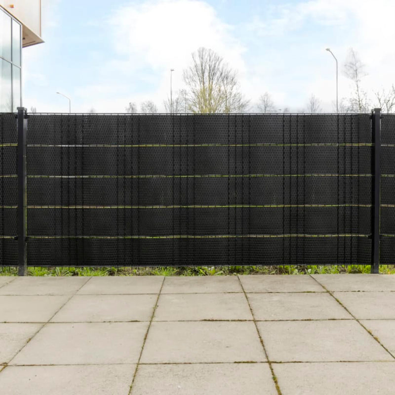 Load image into Gallery viewer, Vidaxl balkonschermen 10 st 255x19 cm poly rattan zwart
