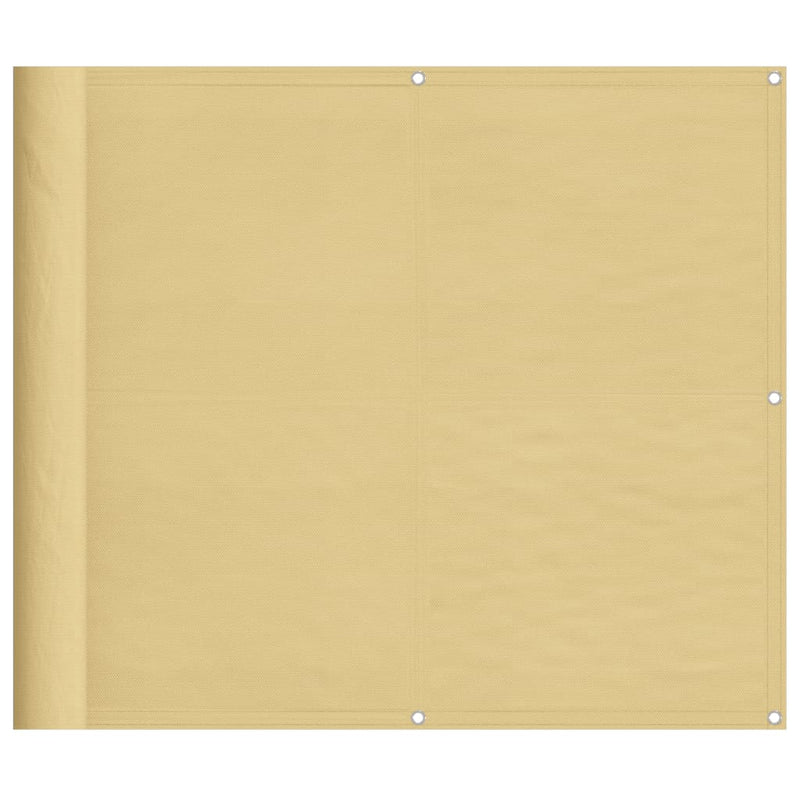 Load image into Gallery viewer, Vidaxl balkonscherm 90x500 cm 100% oxford polyester zandkleurig