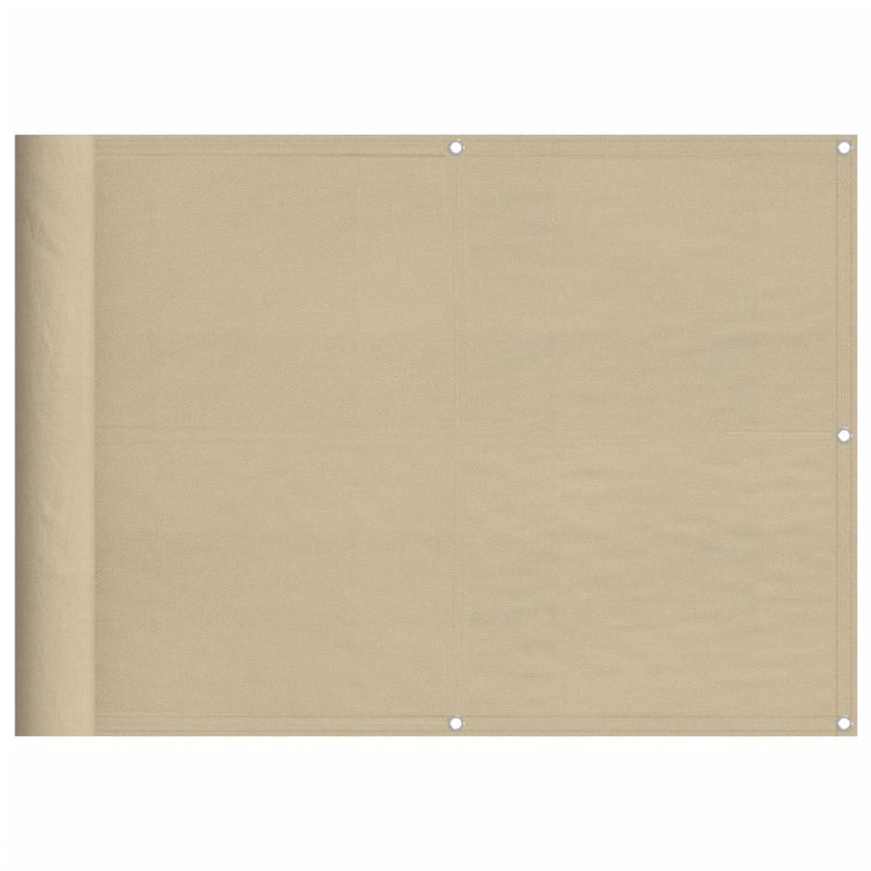 Load image into Gallery viewer, Vidaxl balkonscherm 75x700 cm 100% oxford polyester beige