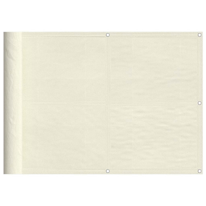 ギャラリービューアに画像をロードする, Vidaxl balkonscherm 75x700 cm 100% oxford polyester crèmekleurig