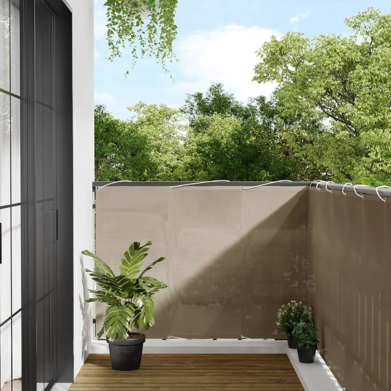 Load image into Gallery viewer, Vidaxl balkonscherm 120x800 cm 100% oxford polyester taupe