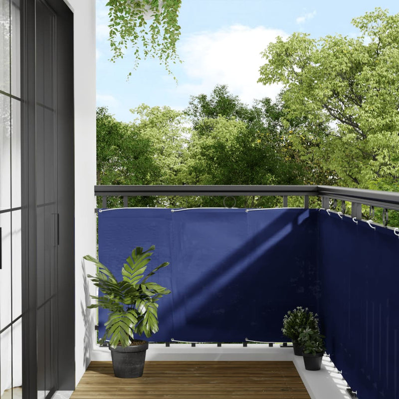 Load image into Gallery viewer, Vidaxl balkonscherm 90x700 cm 100% oxford polyester blauw