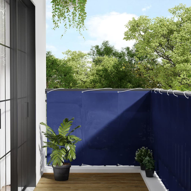Load image into Gallery viewer, Vidaxl balkonscherm 120x700 cm 100% oxford polyester blauw