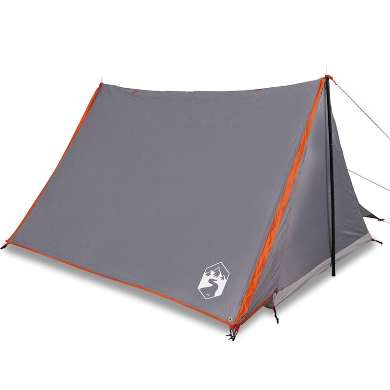 Load image into Gallery viewer, Vidaxl tent 2-persoons waterdicht grijs en oranje