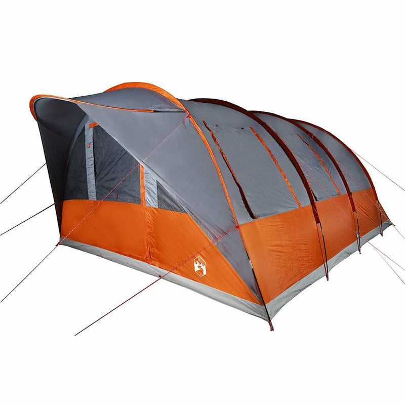 Load image into Gallery viewer, Vidaxl tunneltent 7-persoons waterdicht grijs en oranje
