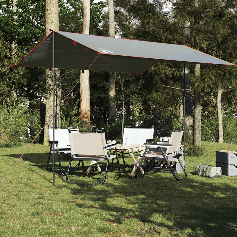 Load image into Gallery viewer, Vidaxl kampeerluifel waterdicht 360x294 cm grijs en oranje