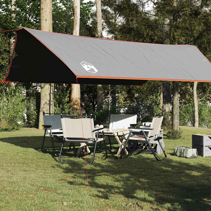 Load image into Gallery viewer, Vidaxl kampeerluifel waterdicht 500x294 cm grijs en oranje