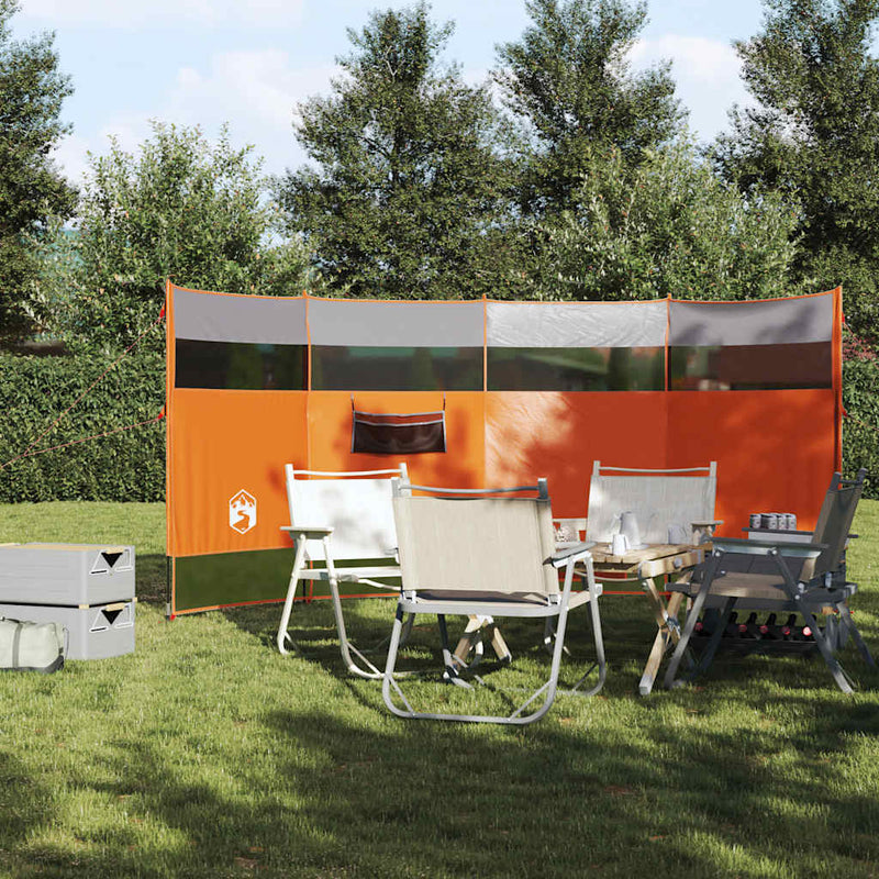 Load image into Gallery viewer, Vidaxl windscherm camping waterdicht 366x152x152 cm oranje