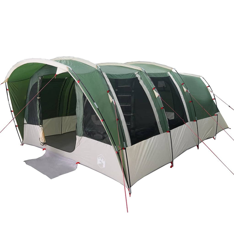 Cargue la imagen en el visor de la galería, Vidaxl tunneltent 8-persoons waterdicht groen