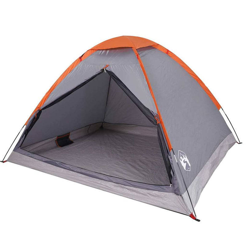 Load image into Gallery viewer, Vidaxl koepeltent 4-persoons waterdicht grijs en oranje