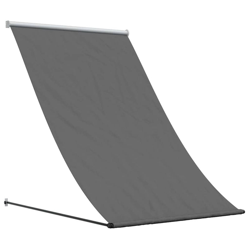 Afbeelding laden in galerijviewer, Vidaxl luifel uittrekbaar 150x150 cm stof en staal antracietkleurig