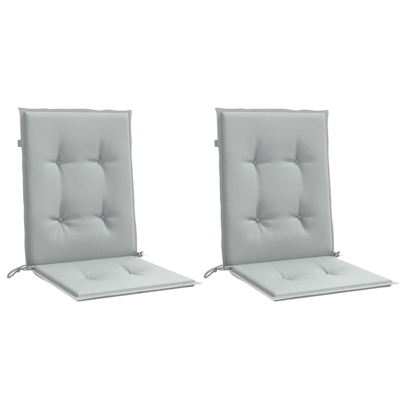 Load image into Gallery viewer, Vidaxl stoelkussens 2 st lage rug 100x50x4 cm stof lichtgrijs