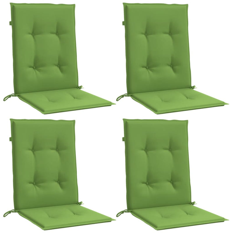 Load image into Gallery viewer, Vidaxl stoelkussens 4 st lage rug 100x50x4 cm stof gemêleerd groen