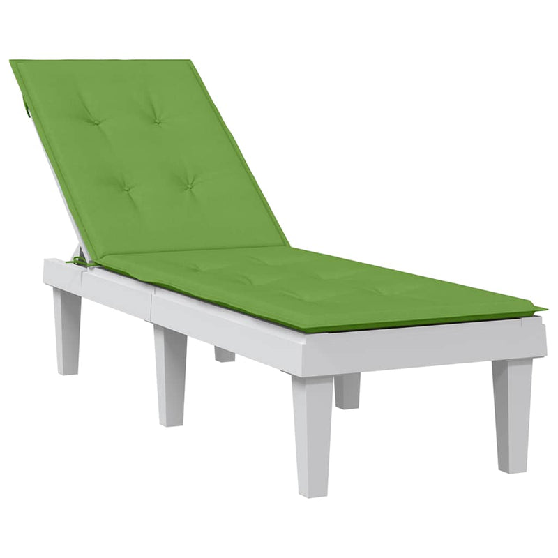 Afbeelding laden in galerijviewer, Vidaxl terrasstoelkussen (75+105) x 50 x 4 cm stof gemêleerd groen