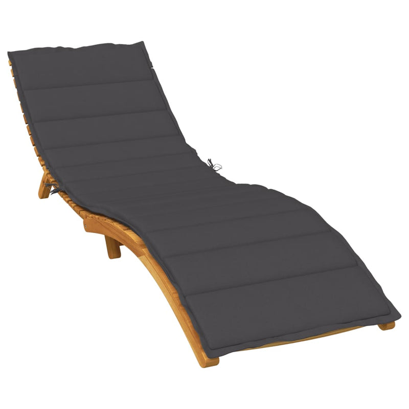Load image into Gallery viewer, Vidaxl ligbedkussen 200x50x4 cm stof gemêleerd antracietkleurig