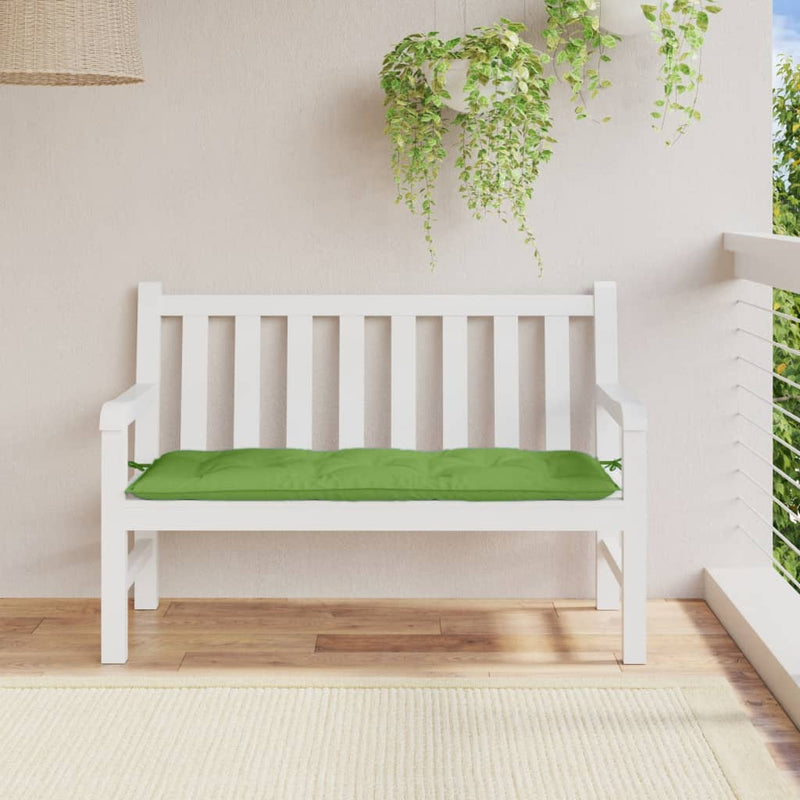 Load image into Gallery viewer, Vidaxl tuinbankkussen 120x50x7 cm stof gemêleerd groen