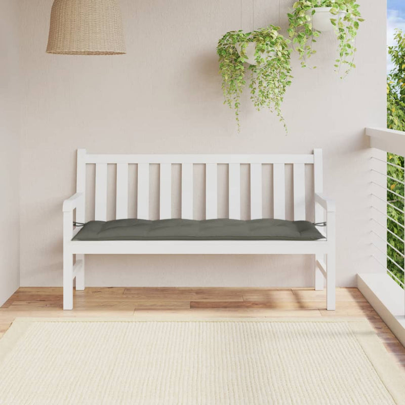 Load image into Gallery viewer, Vidaxl tuinbankkussen 150x50x7 cm stof gemêleerd donkergrijs