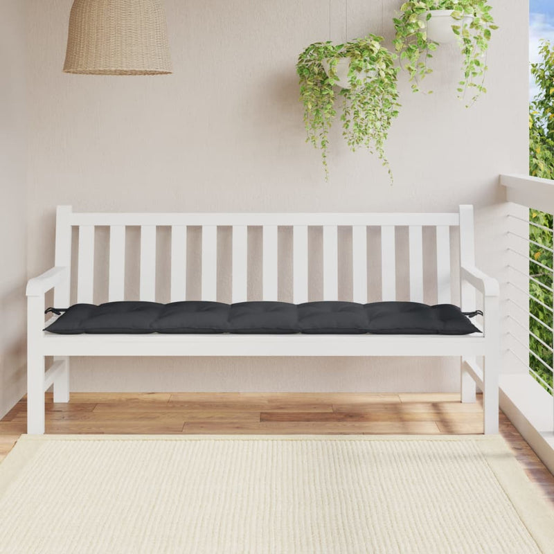 Load image into Gallery viewer, Vidaxl tuinbankkussen 180x50x7 cm stof gemêleerd antracietkleurig