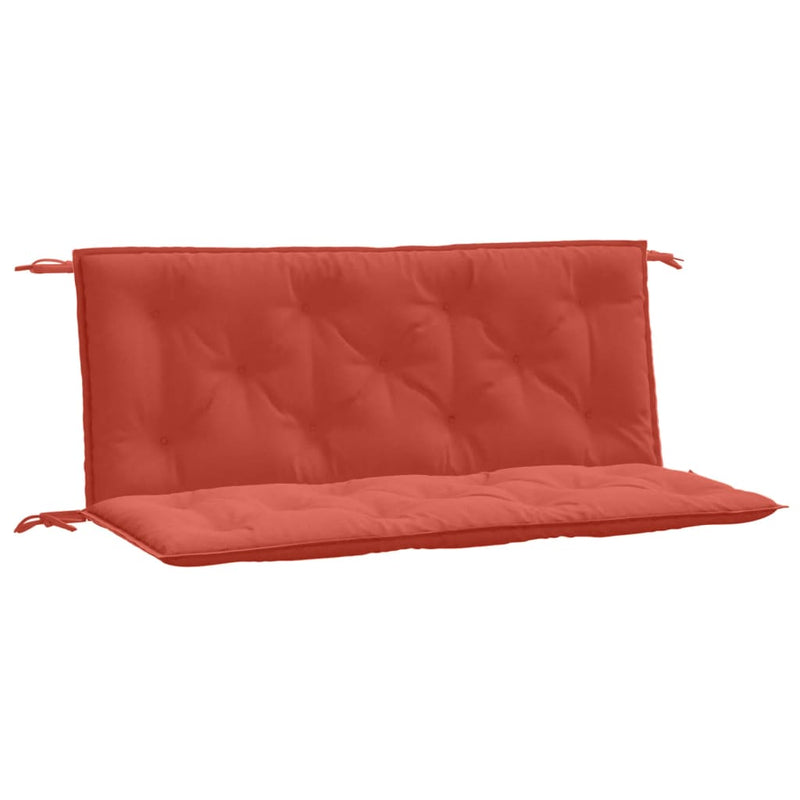 Load image into Gallery viewer, Vidaxl tuinbankkussens 2 st 120x50x7 cm stof gemêleerd rood