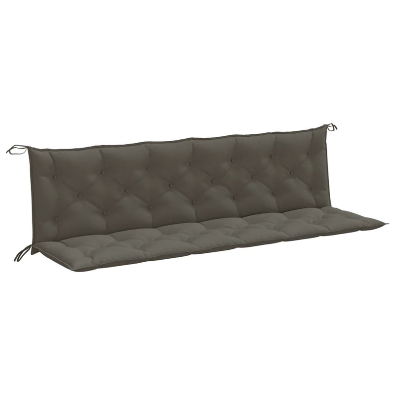 Load image into Gallery viewer, Vidaxl tuinbankkussens 2 st 200x50x7 cm stof gemêleerd donkergrijs