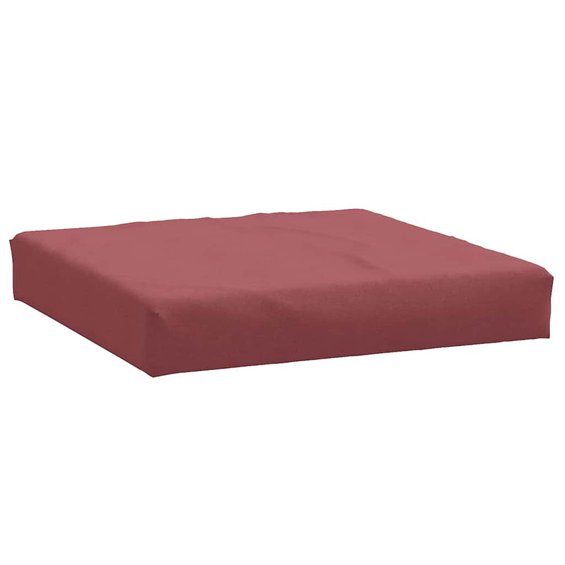 Load image into Gallery viewer, Vidaxl palletkussen 60x60x9,5 cm stof gemêleerd wijnrood