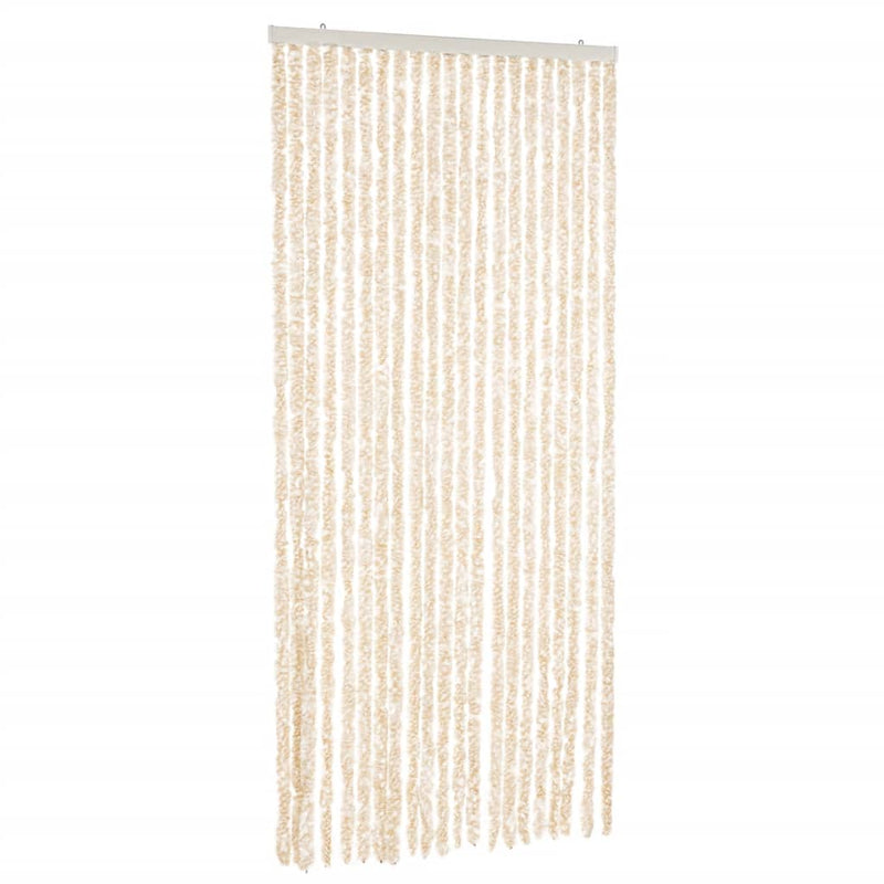 Load image into Gallery viewer, Vidaxl vliegengordijn 90x200 cm chenille beige en wit