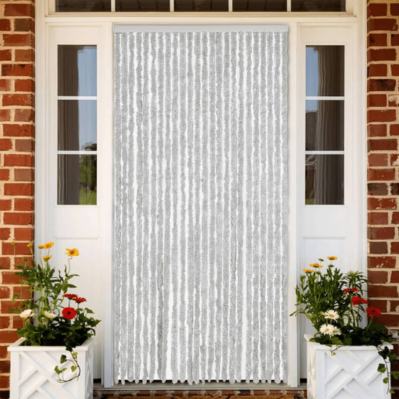 Load image into Gallery viewer, Vidaxl vliegengordijn 100x230 cm chenille grijs